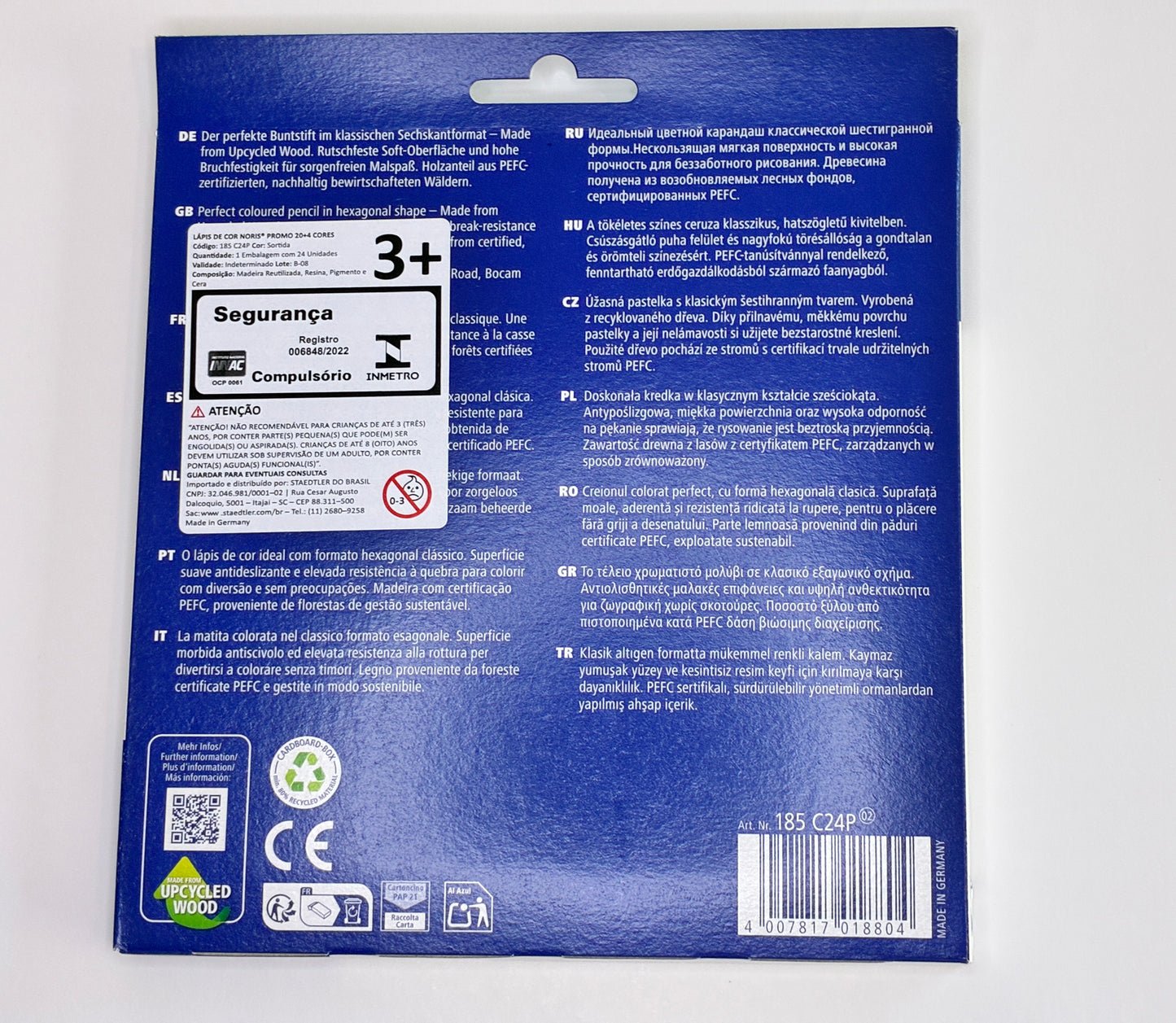 Lápis de Cor Staedtler Noris Colour 24+4 - Madeira Reciclada (28 cores)