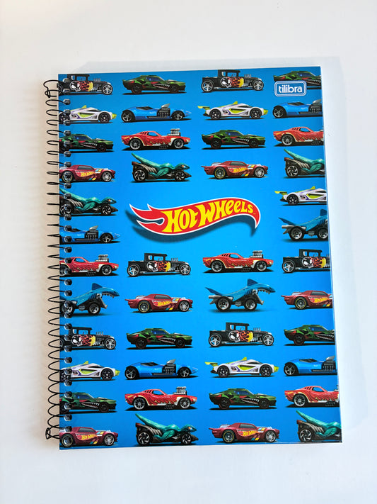 Caderno Espiral Hot Wheels Tilibra - 80 Folhas