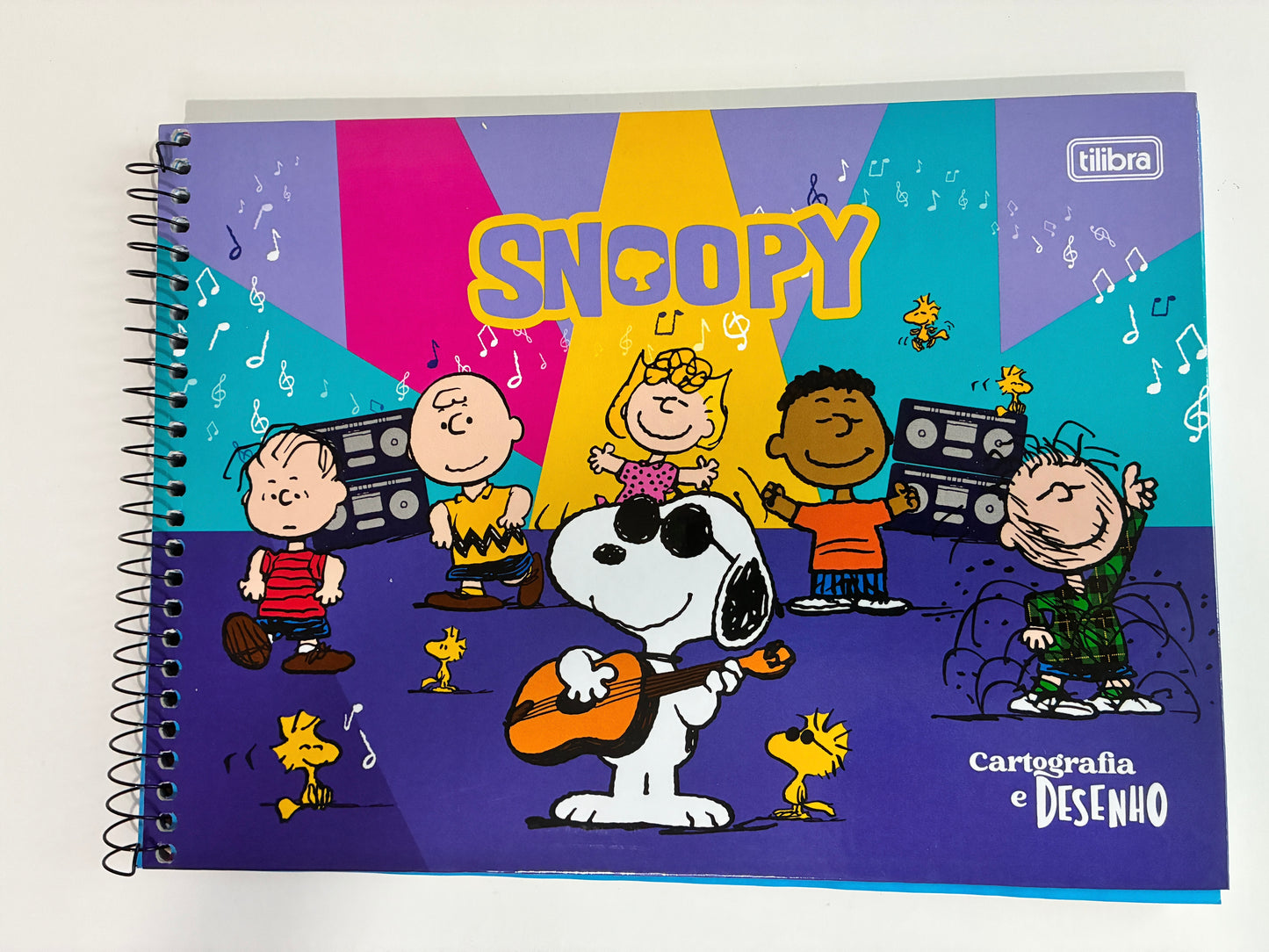 Caderno Cartografia e Desenho Snoopy Tilibra
