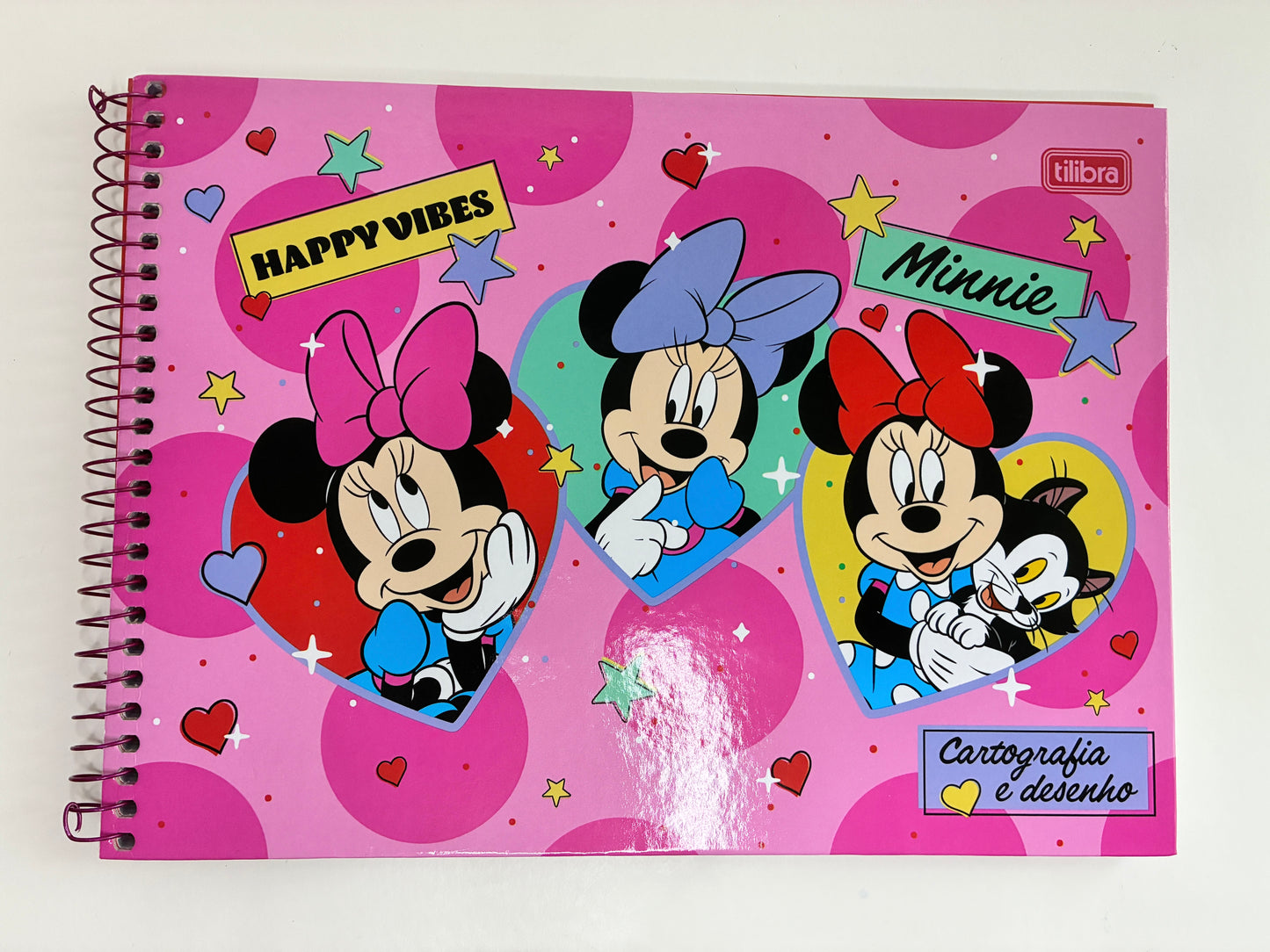Caderno Cartografia e Desenho Minnie Mouse Happy Vibes Tilibra