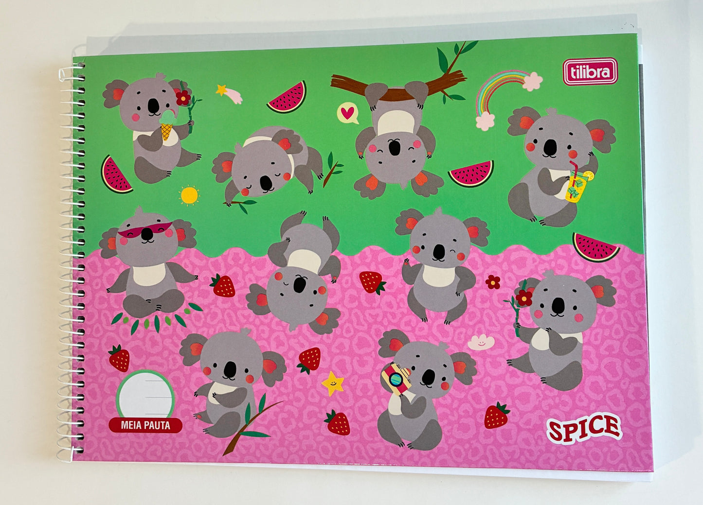 Caderno Espiral Spice Tilibra Meia Pauta