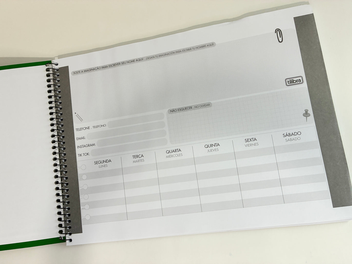 Caderno Cartografia e Desenho Pepper Tilibra Verde