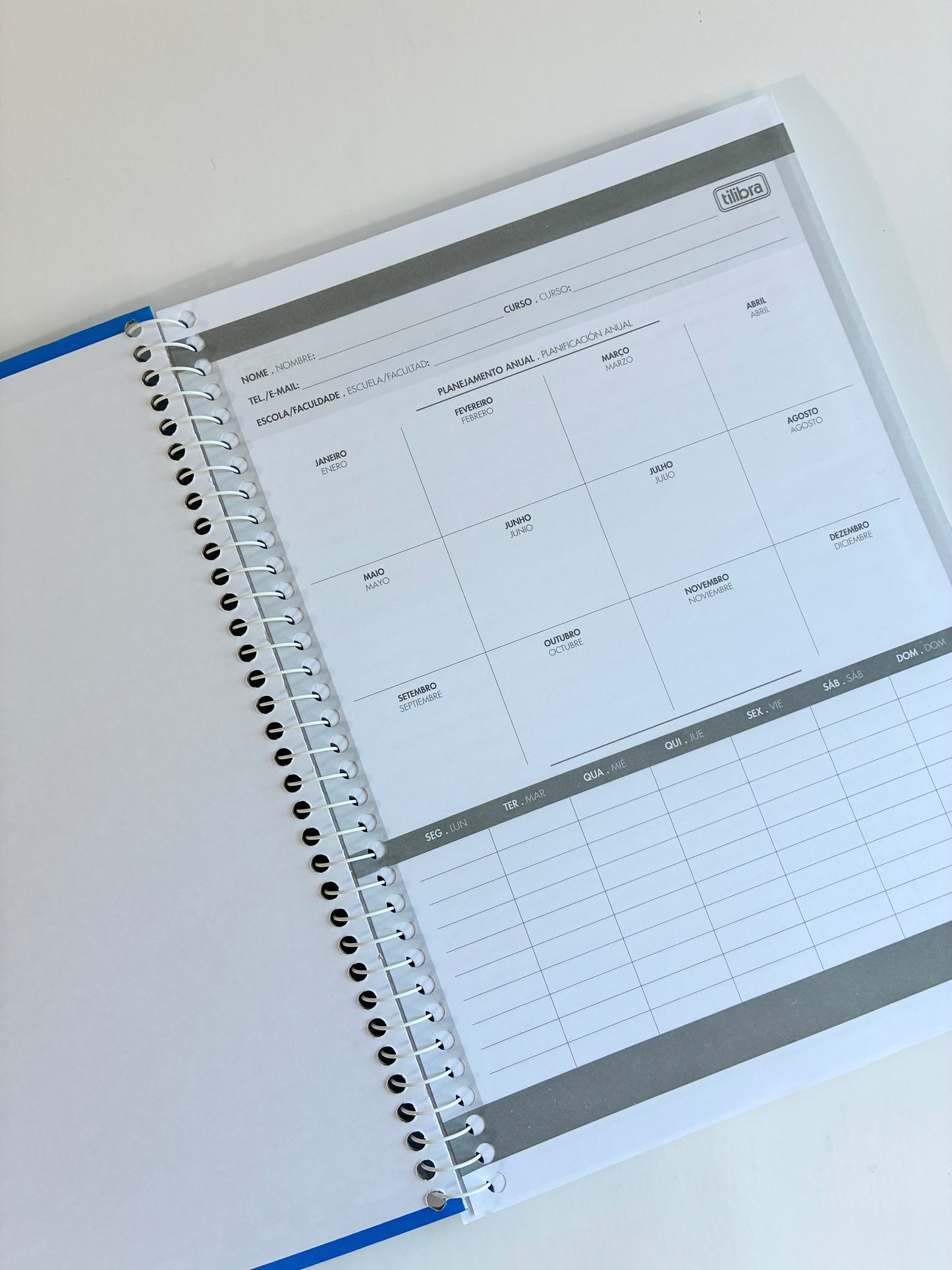 Caderno Espiral Zoom+ Tilibra Azul