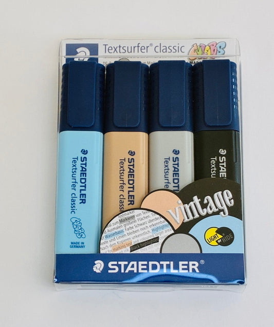 Marca-Texto Staedtler Textsurfer Classic Vintage - 4 Cores Pastéis