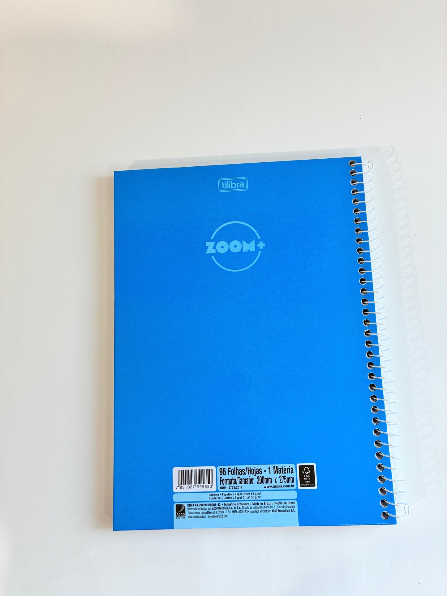 Caderno Espiral Zoom+ Tilibra Azul