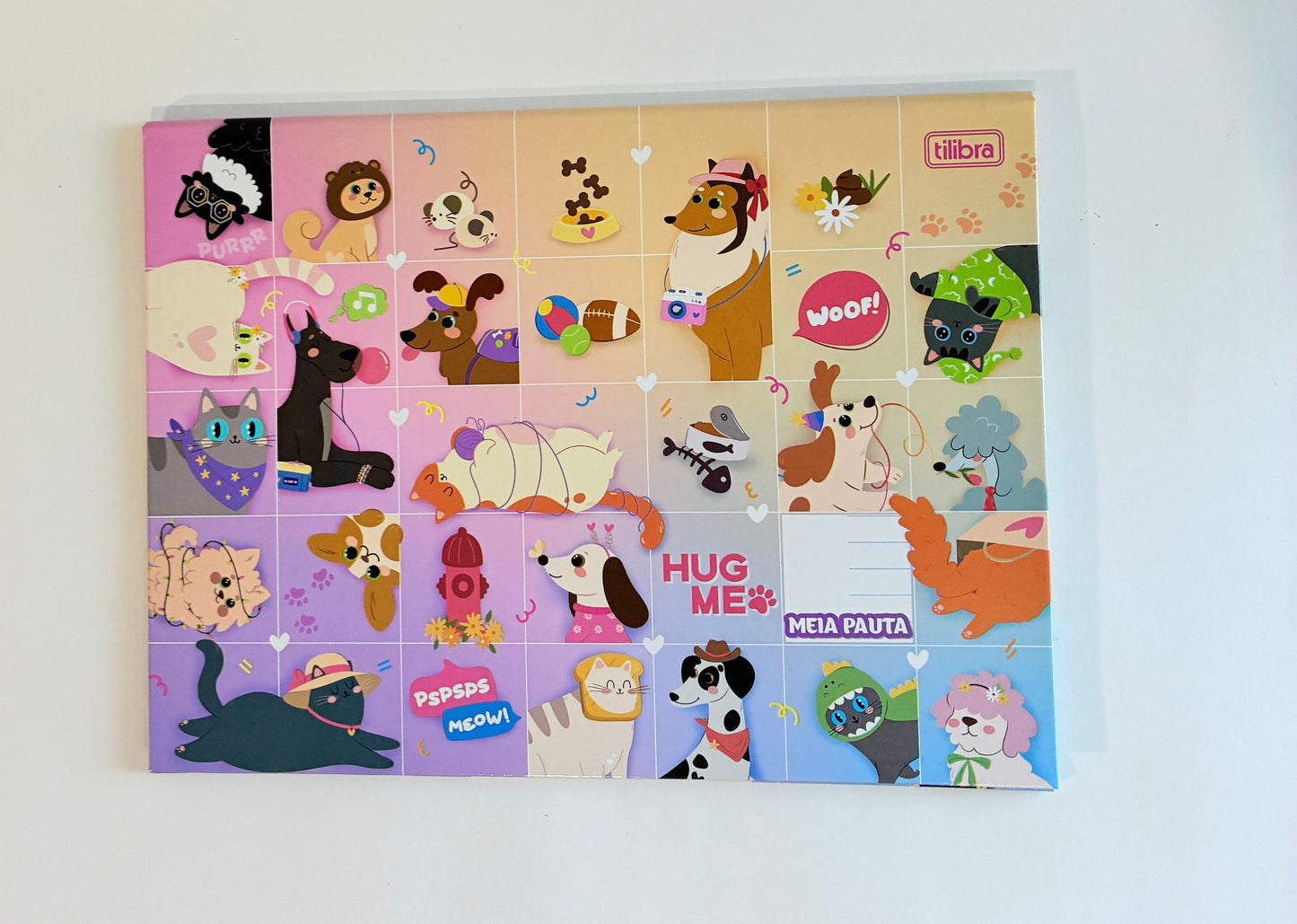 Caderno Hug Me Tilibra Meia Pauta