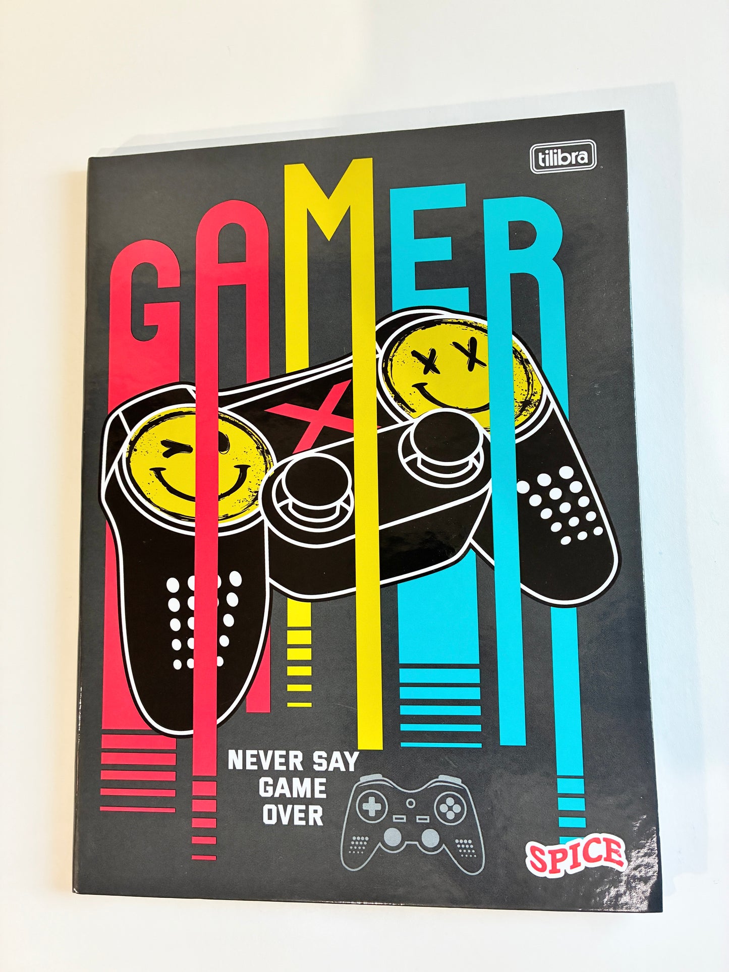 Caderno Brochura Spice Gamer Tilibra - Never Say Game Over