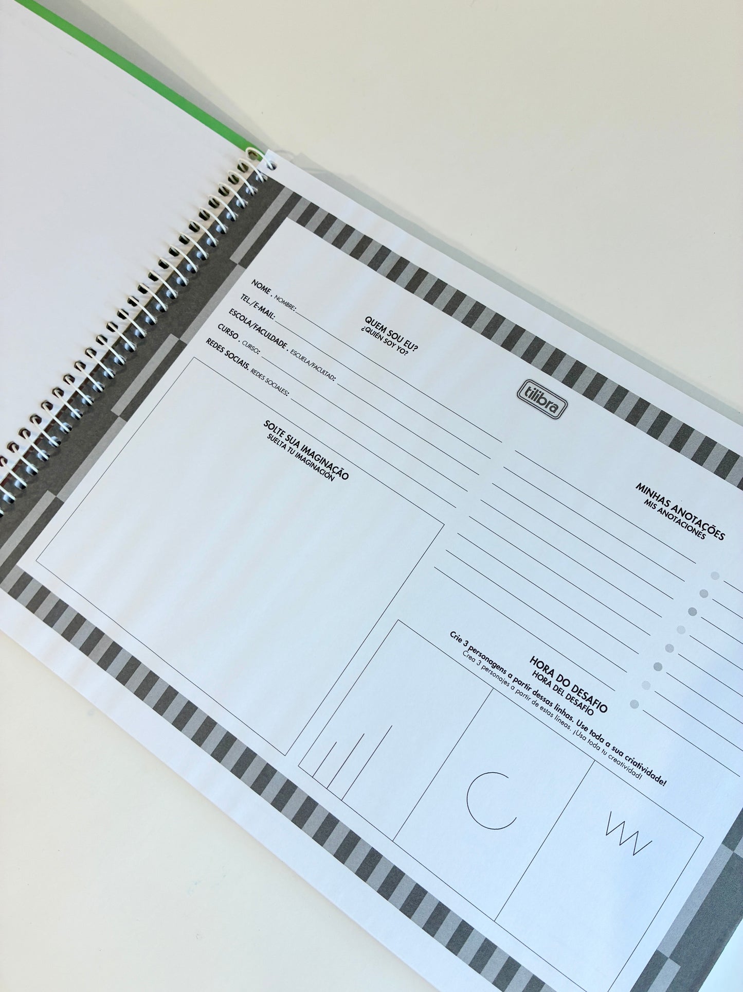 Caderno Espiral Spice Tilibra Meia Pauta