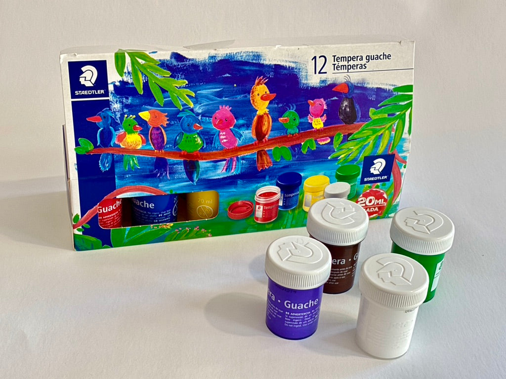 Tinta Guache Staedtler 12 Cores - 20ml Cada - Têmpera