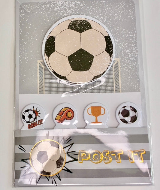 Bloco de Notas Adesivas Post It - Tema Futebol
