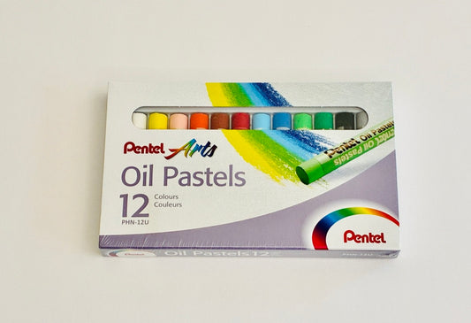 Giz Pastel Oleoso Pentel Arts 12 Cores - Oil Pastels PHN-12