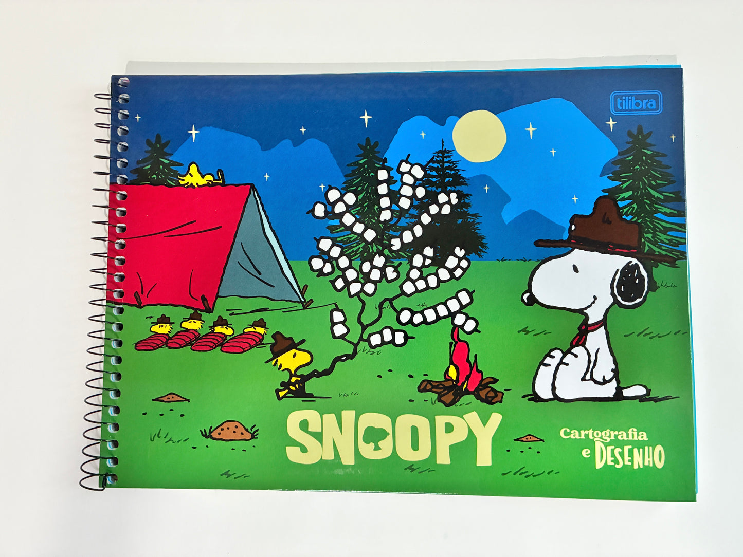 Caderno Cartografia e Desenho Snoopy Tilibra