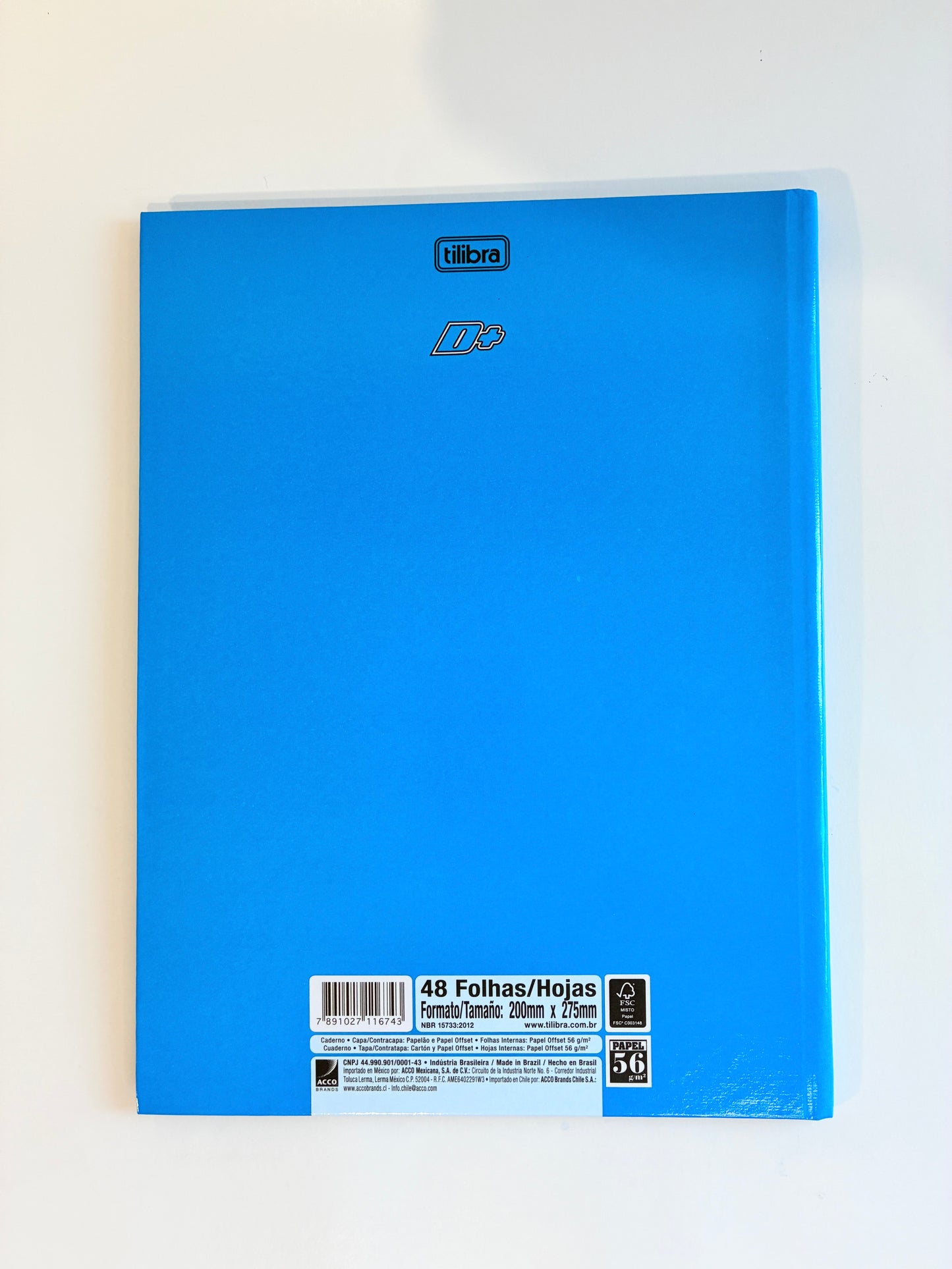 Caderno Brochura Universitário D+ Tilibra Azul
