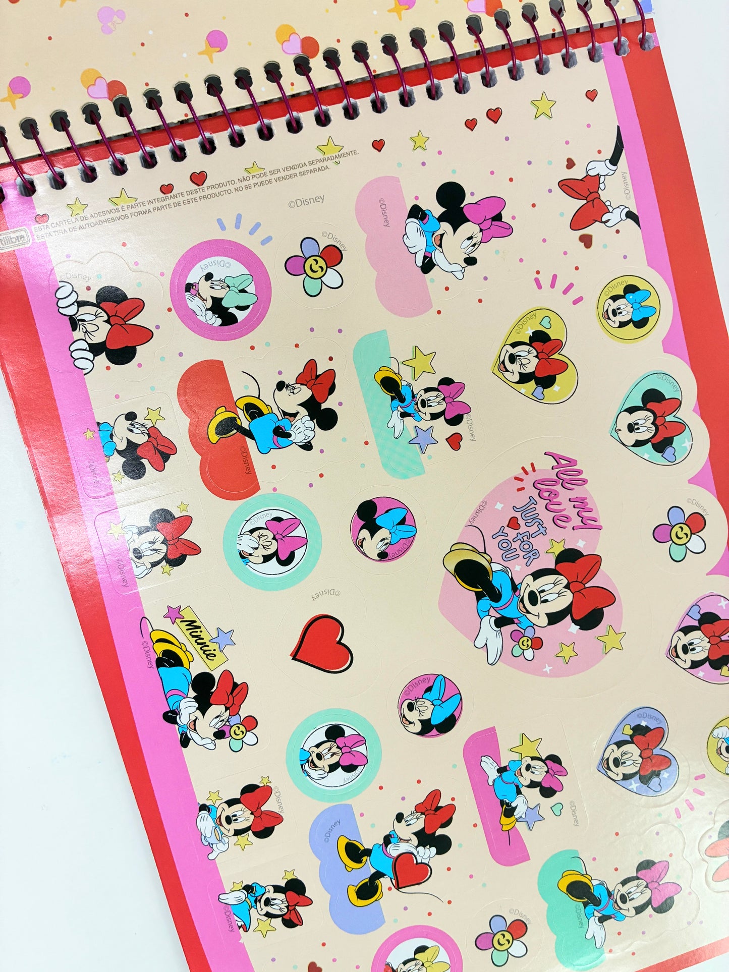 Caderno Cartografia e Desenho Minnie Mouse Happy Vibes Tilibra